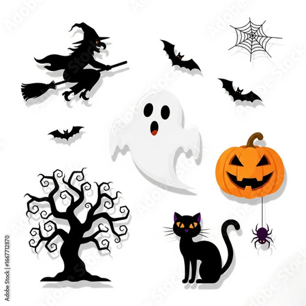 Fototapeta halloween vector set