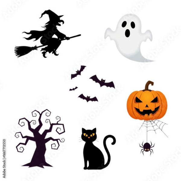 Fototapeta halloween vector set