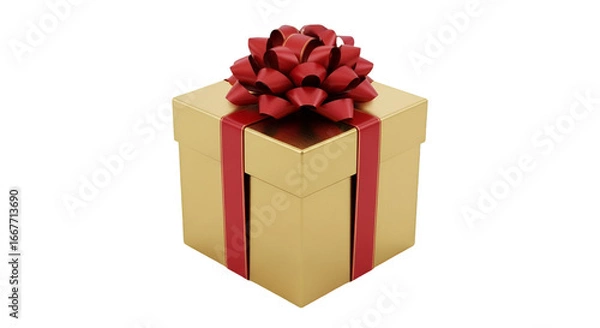 Obraz red gift box