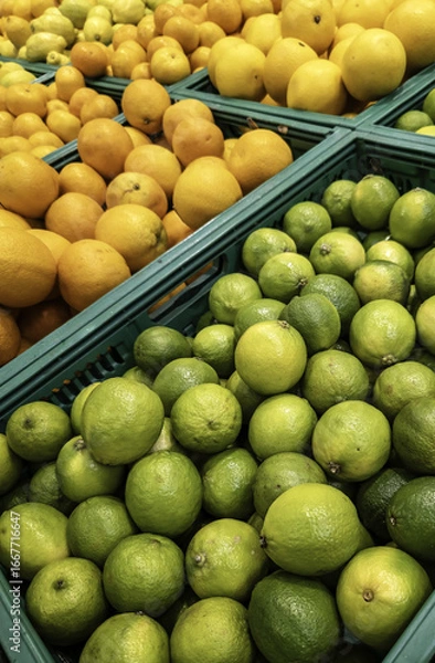 Obraz Limes in a market