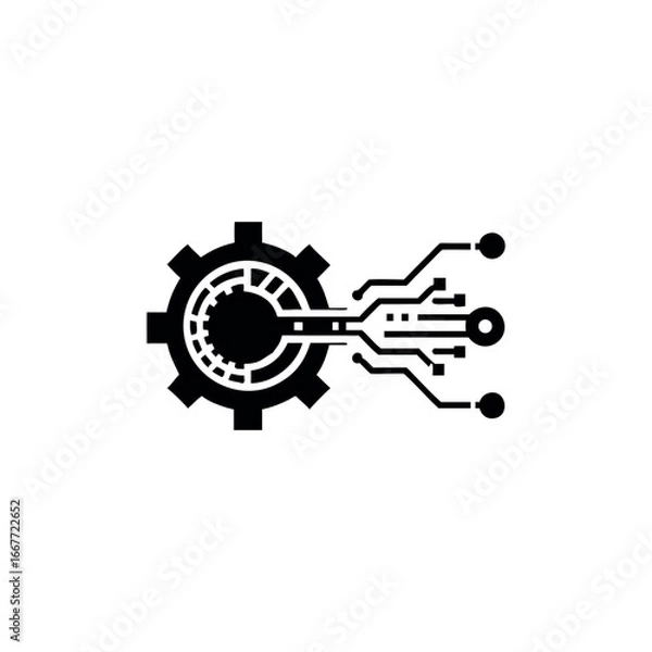 Fototapeta Automated Technology Icon