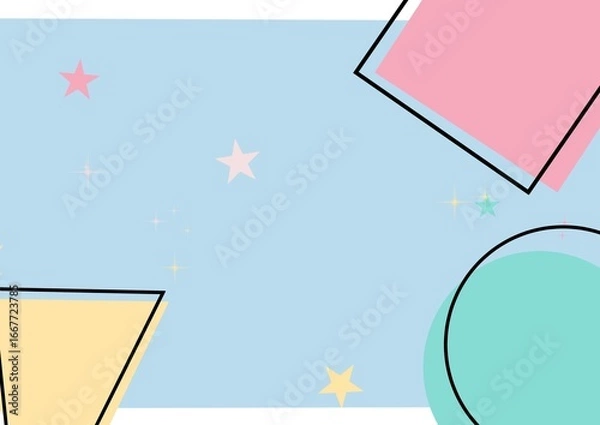 Fototapeta かわいい背景イラスト