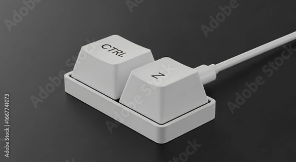 Fototapeta Undo mistakes instantly with CTRL Z keyboard shortcut