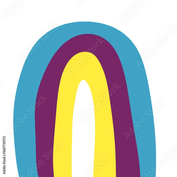 Obraz rainbow illustration