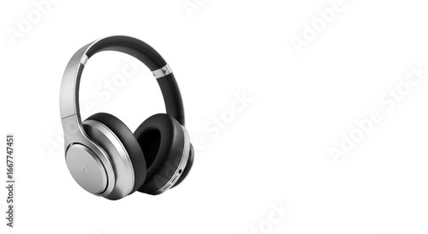 Obraz headphones isolated on white background