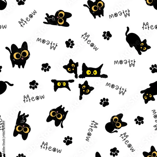 Obraz Cat Pettern Seamless Design