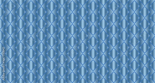 Obraz Unique Square Design in Elegant Blue Shades