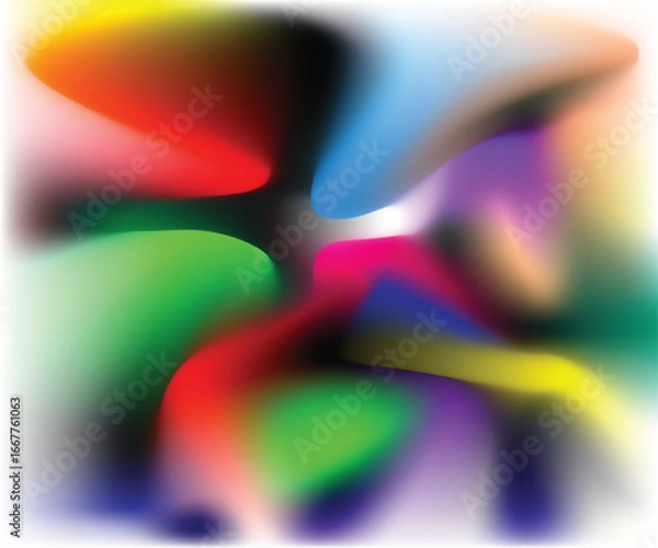 Fototapeta Modern Mesh Blend Colorful Background