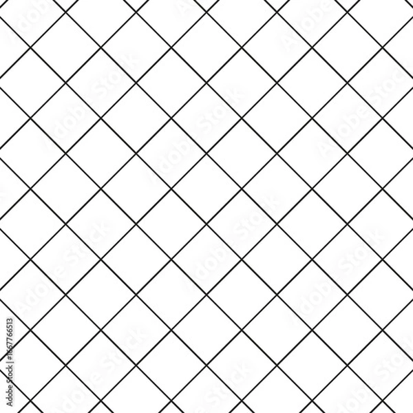 Obraz abstract geometric pattern, seamless pattern of white lines
