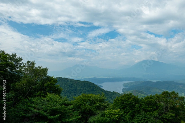 Fototapeta 野尻湖を眺めて
