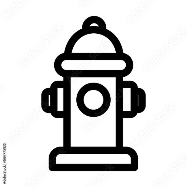 Fototapeta fire hydrant icon