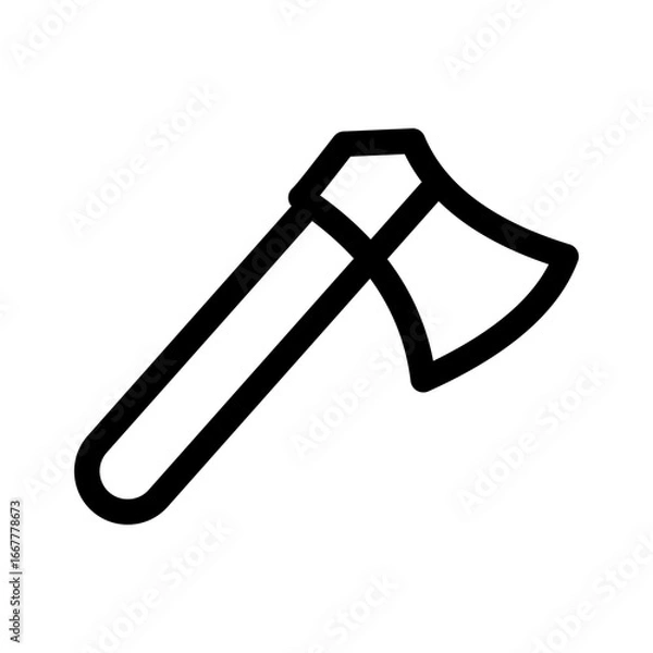 Fototapeta fire axe icon