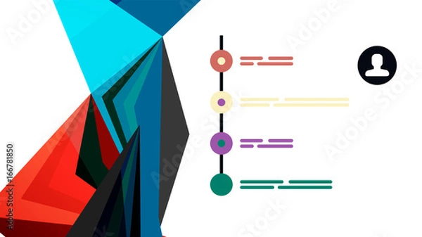 Obraz Modern triangle presentation template