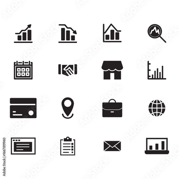 Fototapeta Price line editable icon set. Containing server, data base, cloud, hosting, data, and more.
