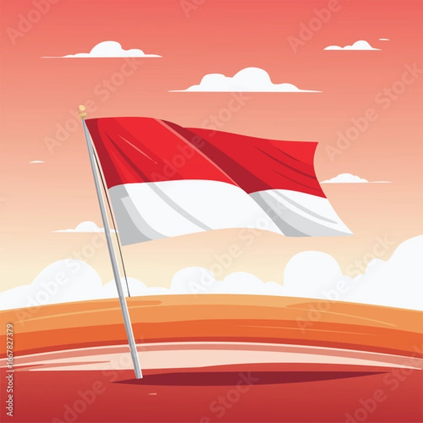 Obraz Indonesia Flag