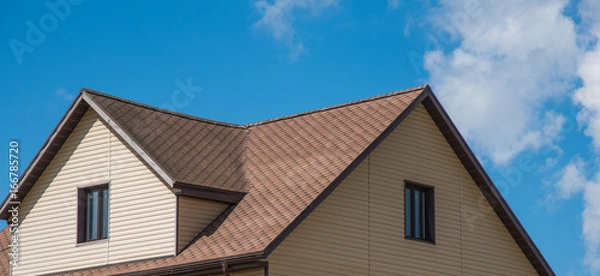 Obraz house with a gable roof window
