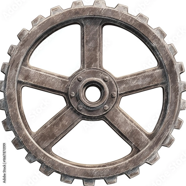 Obraz gears on a white