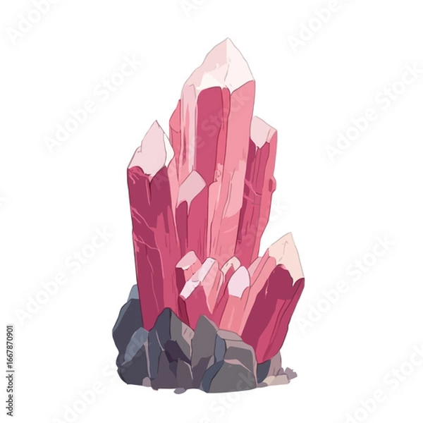 Obraz Gemstone on a white 