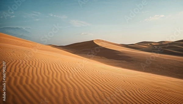 Obraz sand dunes with smooth flowing lines