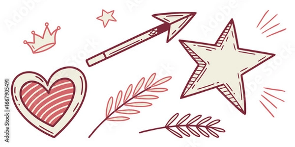 Obraz Hand drawn scribble element