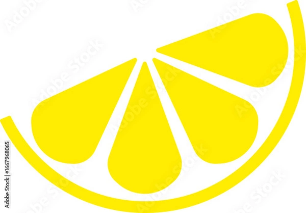 Obraz lemon slice icon