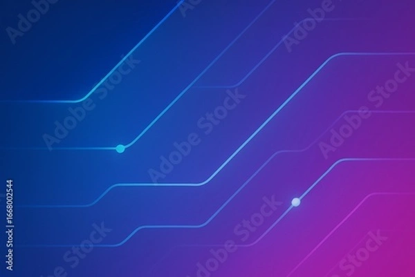 Fototapeta Minimal Futuristic Connectivity