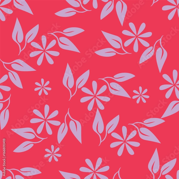 Fototapeta seamless pattern with flowers