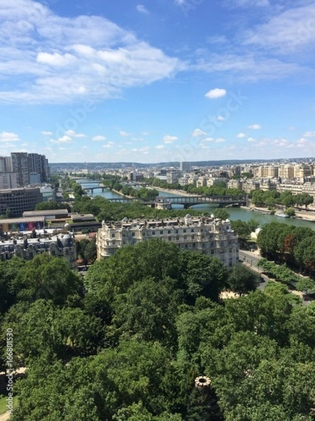 Fototapeta Paris from eiffel tower