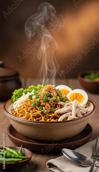 Obraz stir fried noodles with vegetables