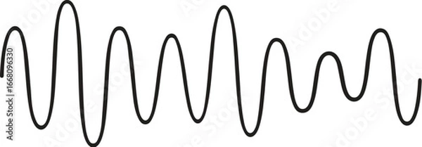 Obraz equalizer wave sound icon vector illustration