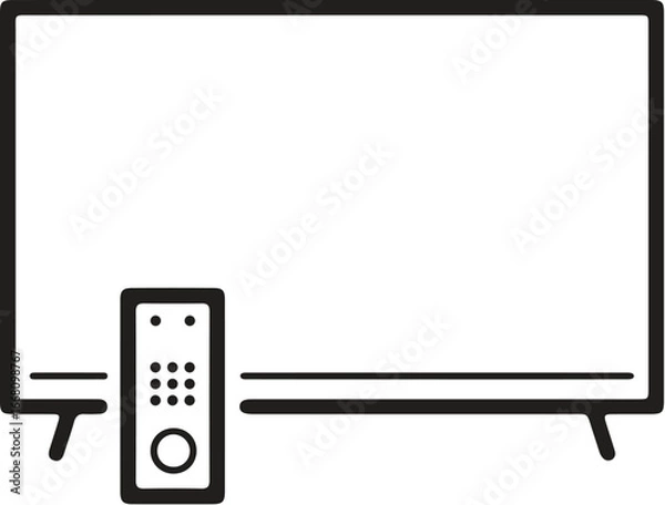 Obraz smart tv icon vector illustration