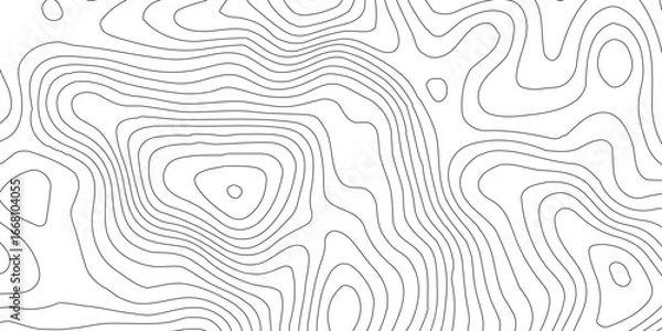 Fototapeta Line pattern seamless map topography background.Topography map art curve drawing. vector illustration. Contour maps. illustration, Topo contour map design,