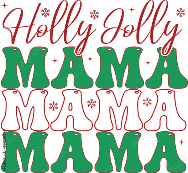 Obraz Holly jolly mama
