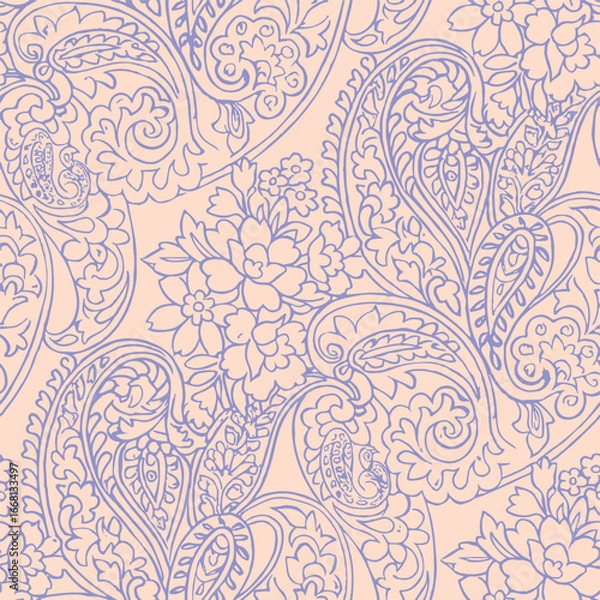 Obraz paisley textile pattern design, texture,paisley textile pattern design, Magical Traditional Paisley Seamless Pattern, paisley, vector,all over pattern,