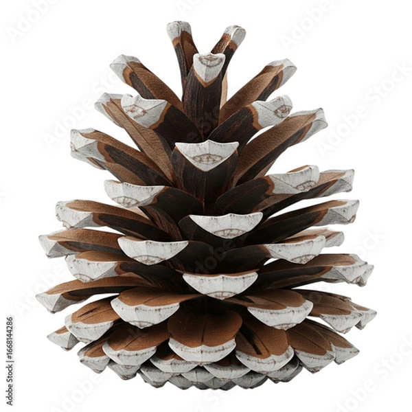 Fototapeta Pine cone isolated on transparent background
