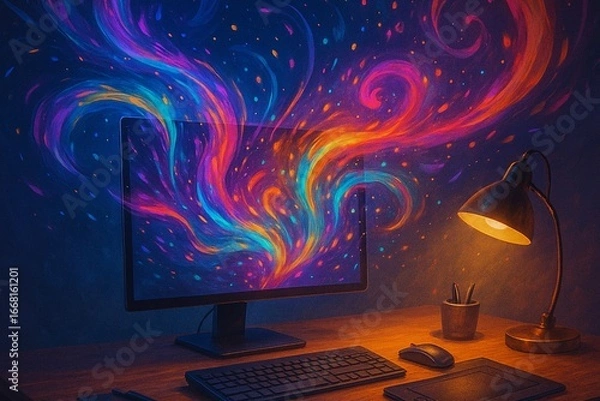 Obraz Electric Vision Desk