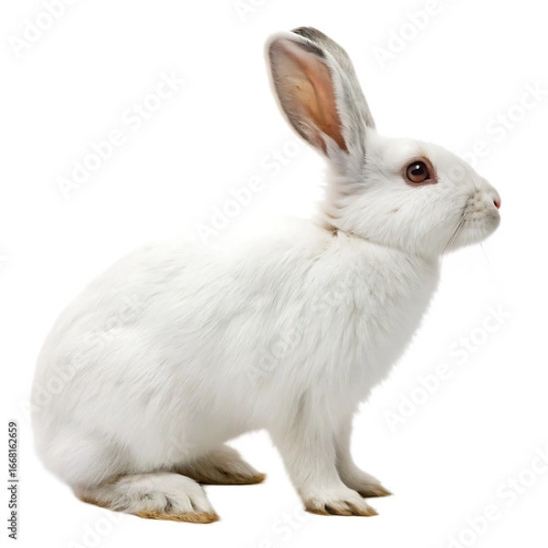 Obraz An adorable brown bunny rabbit a cute domestic pet isolated on a transparent background png