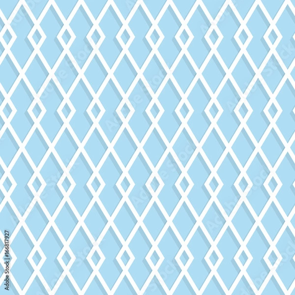 Fototapeta Seamless rhombuses pattern on a blue background