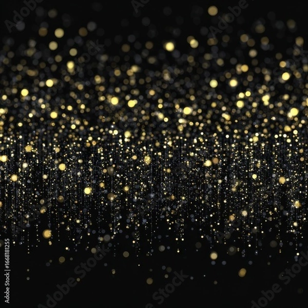 Fototapeta Elegant gold sparkle background with shimmering glitter particles festive shine luxurious glow stylish design vibrant colors and abstract decorative elements perfect for