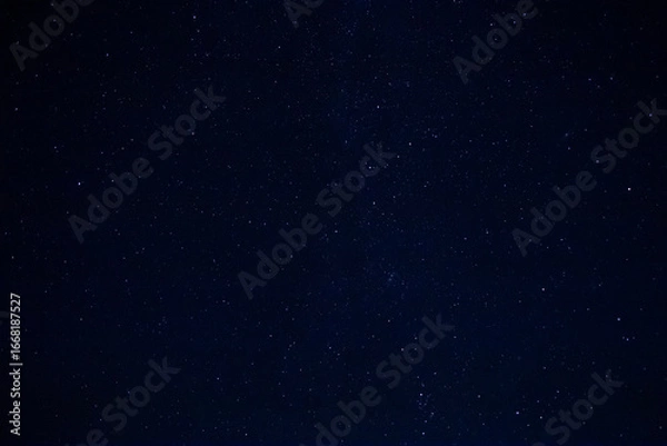 Fototapeta natural backdrop: view on dark blue starry night sky