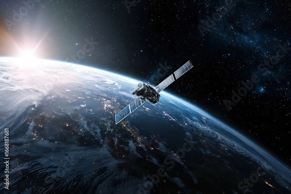 Fototapeta satellite in space