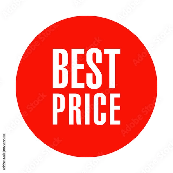 Obraz Sticker sign button best price icon. Best price sticker, badge, tag