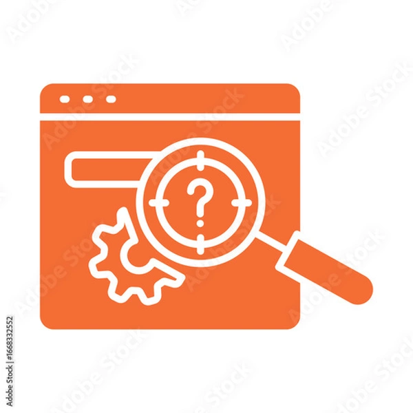 Fototapeta Better search engine color flat icon for digital and print projects.