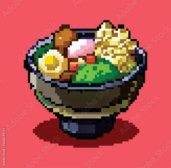Fototapeta Ramen pixel art