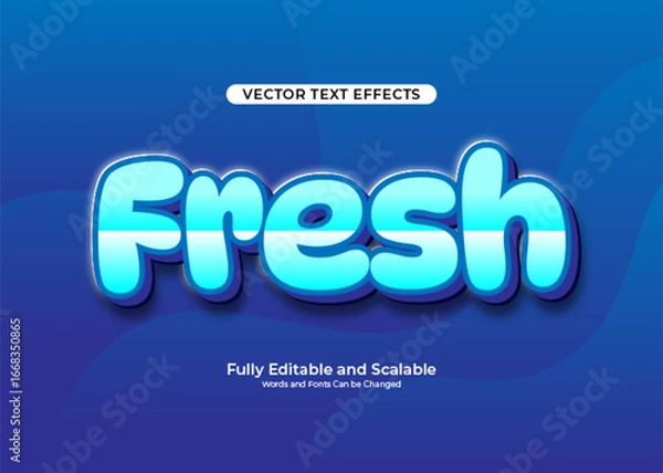 Fototapeta fresh text effect