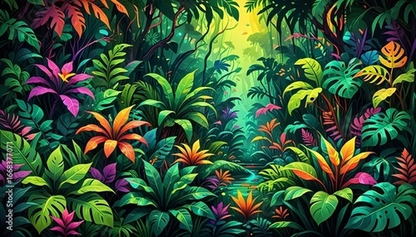 Obraz abstract floral background