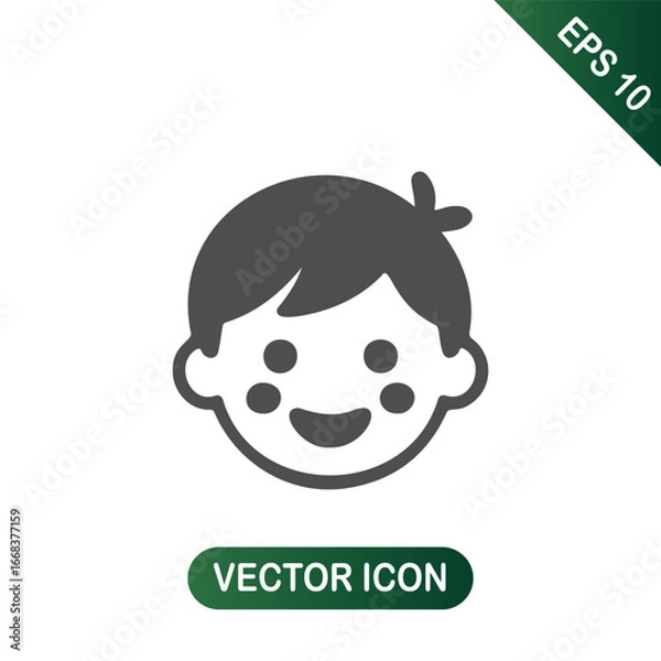 Obraz baby boy icon