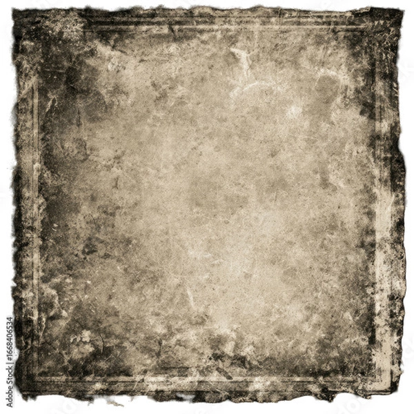 Obraz Aged, textured square graphic