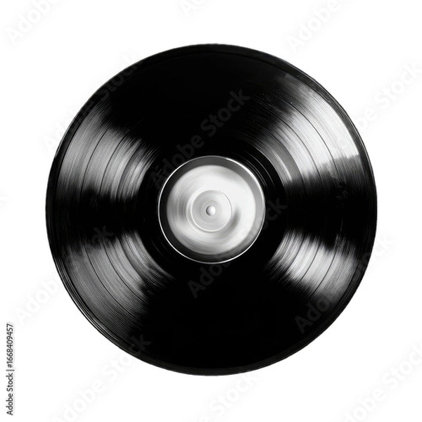 Obraz Close-up of a black vinyl record