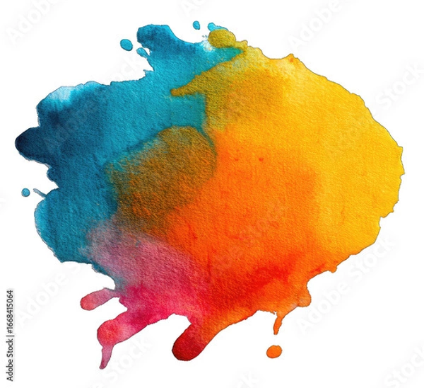 Obraz Abstract watercolor splatter (1)